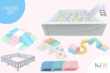 Pastel Softplay Set