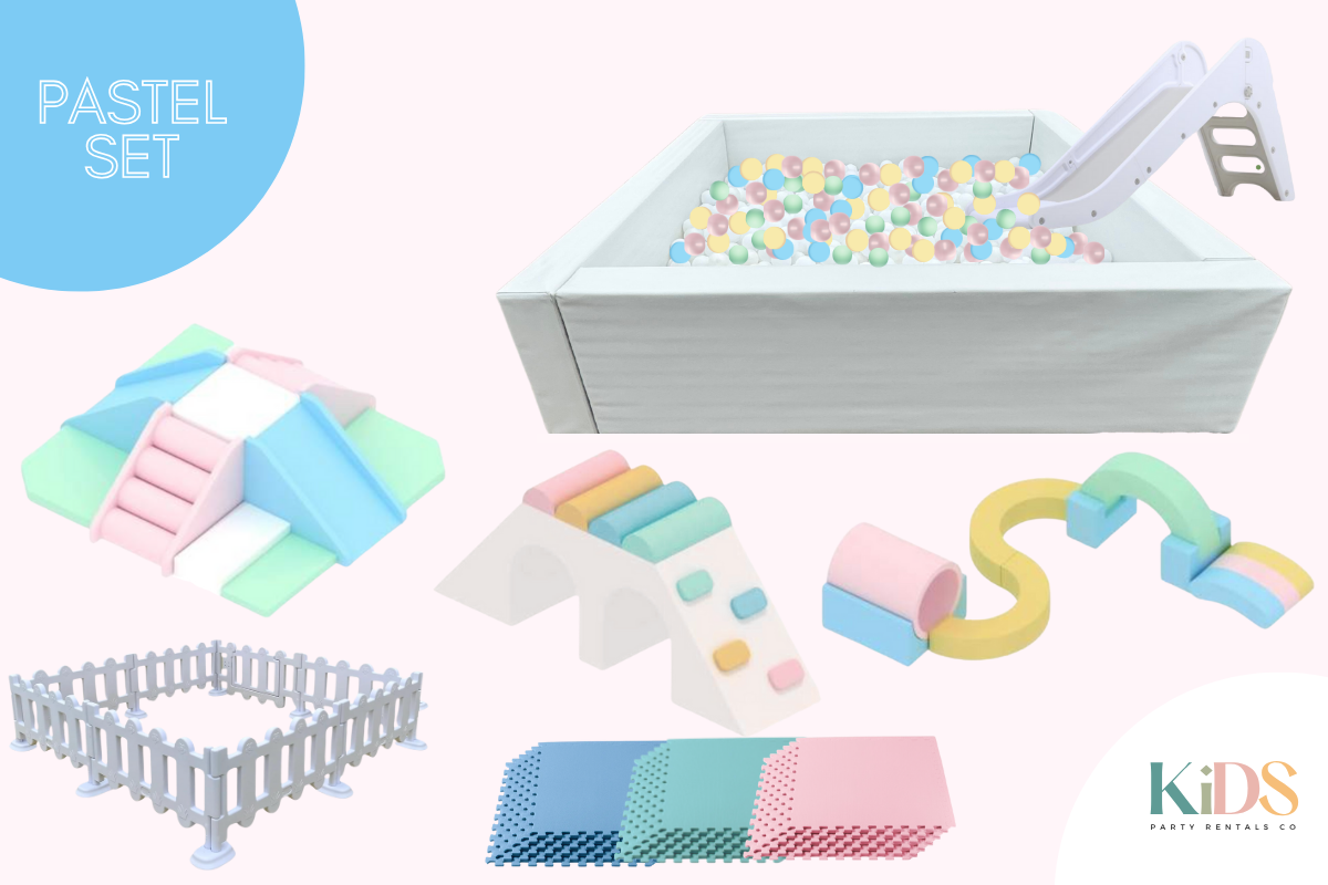 Pastel Softplay Set - Kids Party Rentals Co